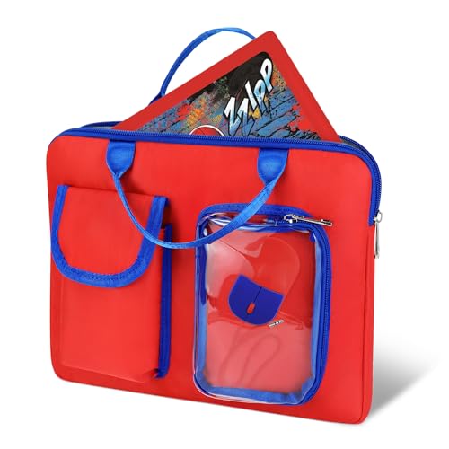 Annmore Bag for LEXiBOOK Educational and Bilingual Laptop, Red/Blue by Annmore - Used condition - US$17.70