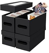 Amazon｜AOBOPLE CDケース 収納ボックス 4セット CD 収納ボックス 上部