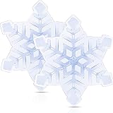 BeapTcely Clear Snowboard Stomp Pads, Snowflake Snowboard Grip Pad Anti Slip Mat Self Adhesive Rubbe