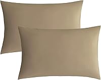 Vista 6 de Fundas de almohada blancas de viaje para niños pequeños, 12 x 16 pulgadas, fundas de almohada de viaje de 800 hilos, algodón egipcio, juego de 2