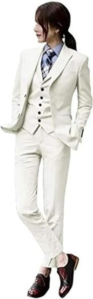 Autumn Women Suits 3 Piece Slim Fit Suits Set for Business Office Lady Blazer Jacket Vest Pants