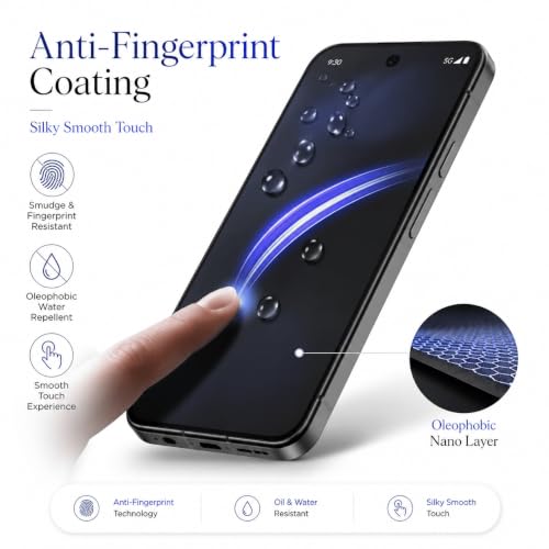 Image of ArmourPro Privacy Tempered Glass for Google Pixel 9 / Pixel 9 Pro - Anti Spy Borderless Anti Peeping Screen Protector, Edge to Edge Coverage, 9H Anti-Scratch, Case Friendly, Easy Installation Kit with Cable Protector
