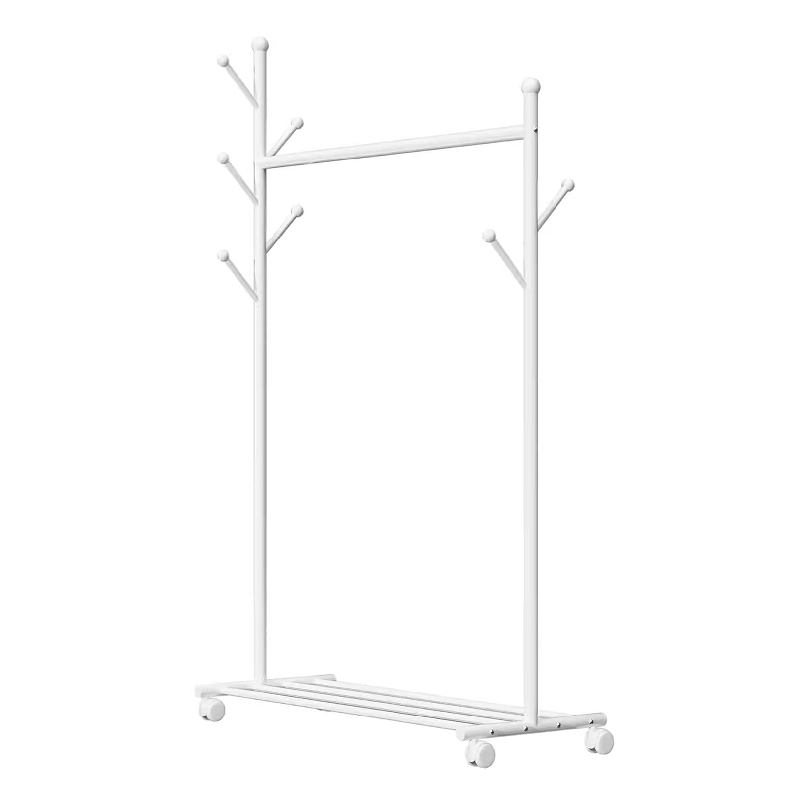 Portant à vêtements mobile élégant structure métallique magasin