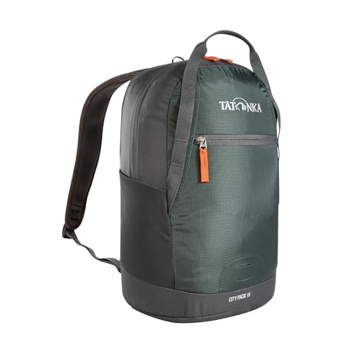 Tatonka Small Daypack Made from Recycled and PFC-Free Materials, Titanium Grey, 15 Liter