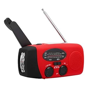 Zonne-radio, handzwengel Genereer elektriciteit Zonne-energie opladen LED-licht Rampenpreventie Nood-AM/FM-radio met NOAA-functie, Radio met oplaadbare USB-telefoonoplader, voor kamperen, wandelen