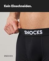 Snocks Boxershorts Herren aus Bio-Baumwolle, 6er Pack, Schwarz – Ansicht 4