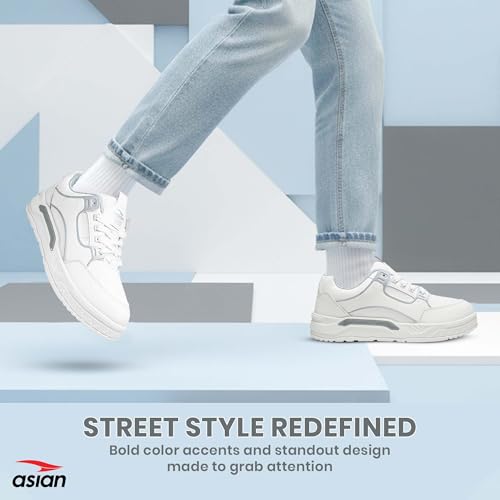 Image of ASIAN Nexus-02 Men's Casual Sneakers | Trendy Lace-Up Design | Lightweight Comfort, Premium Finish & Anti-Slip Sole for Daily Use