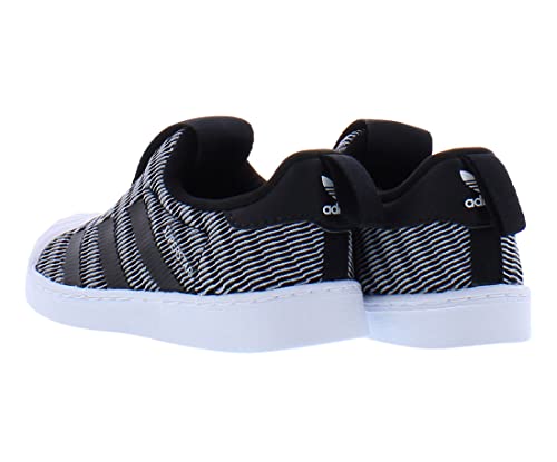 adidas Superstar 360 Baby Boys Shoes Size 7.5, Color: Black/Cloud White-Black4