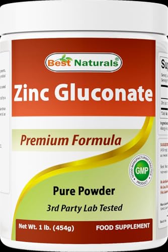 Best Naturals Zinc Gluconate Pure Powder 1 Pound