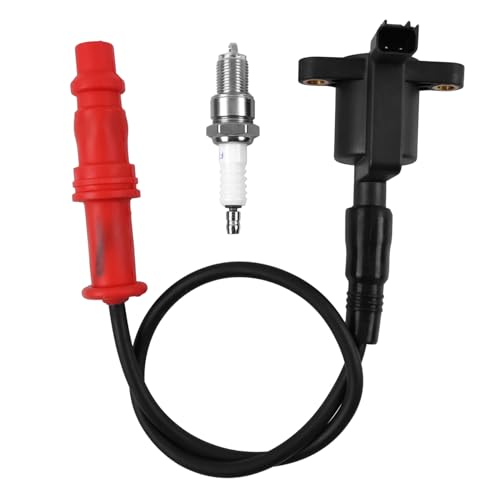 Etersec Ignition Coil w/Wire Cap & Spark Plug Kit Polaris