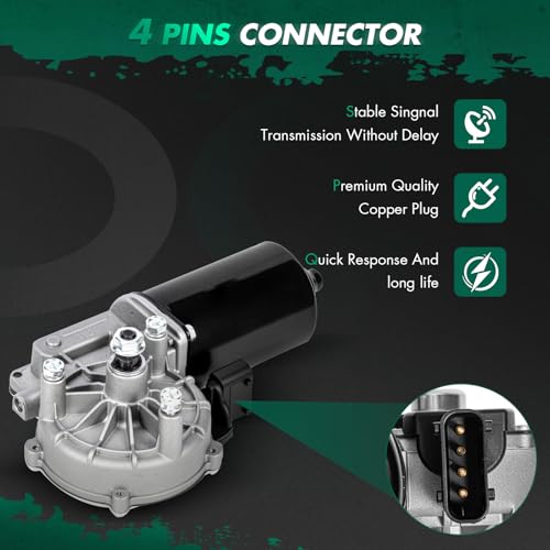 Image of SCITOO Front Windshield Wiper Motor Replacement 2001-2004 for BMW for 525i Replace 228024,67638360603,WPM2103,AA1432103,DKD000010