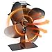 Produktbild CXhome Wärmebetriebener Ofenventilator Kaminventilator, 60 °C, schneller Start, 4-flammig, umweltfreundlich, ultra-leise zirkulierend, warmluftsparender Kraftstoff, effizient für Holz/Holz/Kamin
