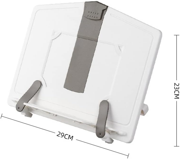 Portable Plastic Reading Book Holder Can Clip Document Shelf Bookstand Music Score Recipe Stand(Black)