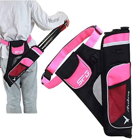 SOPOGER Archery Hip Quiver for Arrows – 3 or 4 Tube Bow Belt Quiver Waist Hanged for Youth Teens Adults Compound Bow Recurve Bow Target Shooting SOPOGER Archery Hip Quiver for Arrows – 3 or 4 Tube Bow Belt Quiver Waist Hanged for Youth Teens Adults Compound Bow Recurve Bow Target Shooting