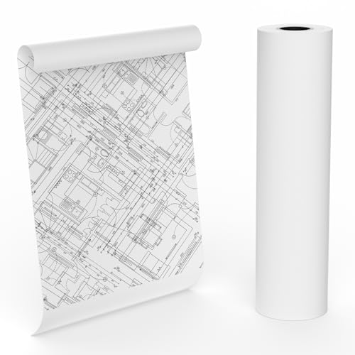 Wide Format Paper 36 in x 150 ft CAD Bond Rolls, Plotter Paper on 2" Core for CAD Drawings, Engineering Plans, GIS Maps & Architectural Designs, 1 Roll