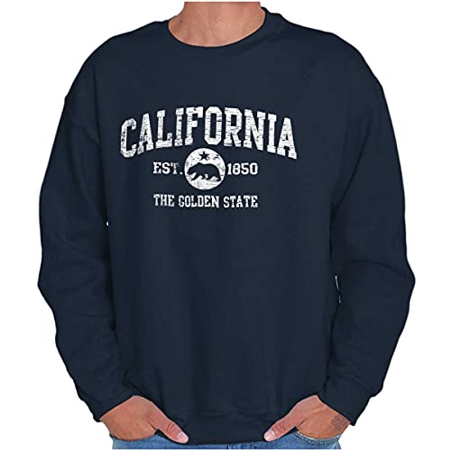 Classic Teaze California Flag Ca Bear Star Souvenir Sweatshirt For Men Or Women Navy #TOP3