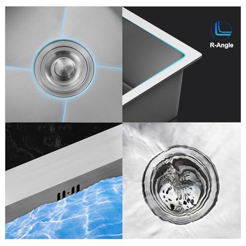 Évier de cuisine double cuve acier inoxydable avec robinet orientable et savon - 5