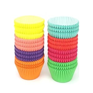 Pirottini per Muffin Carta 600Pz Stampi Muffin e Cupcake Cuppetta in Carta per Muffins da Forno 3 cm Piccoli Pirottini per Mini Muffins Cupcake Matrimoni e Feste di Compleanno (Colorati)
