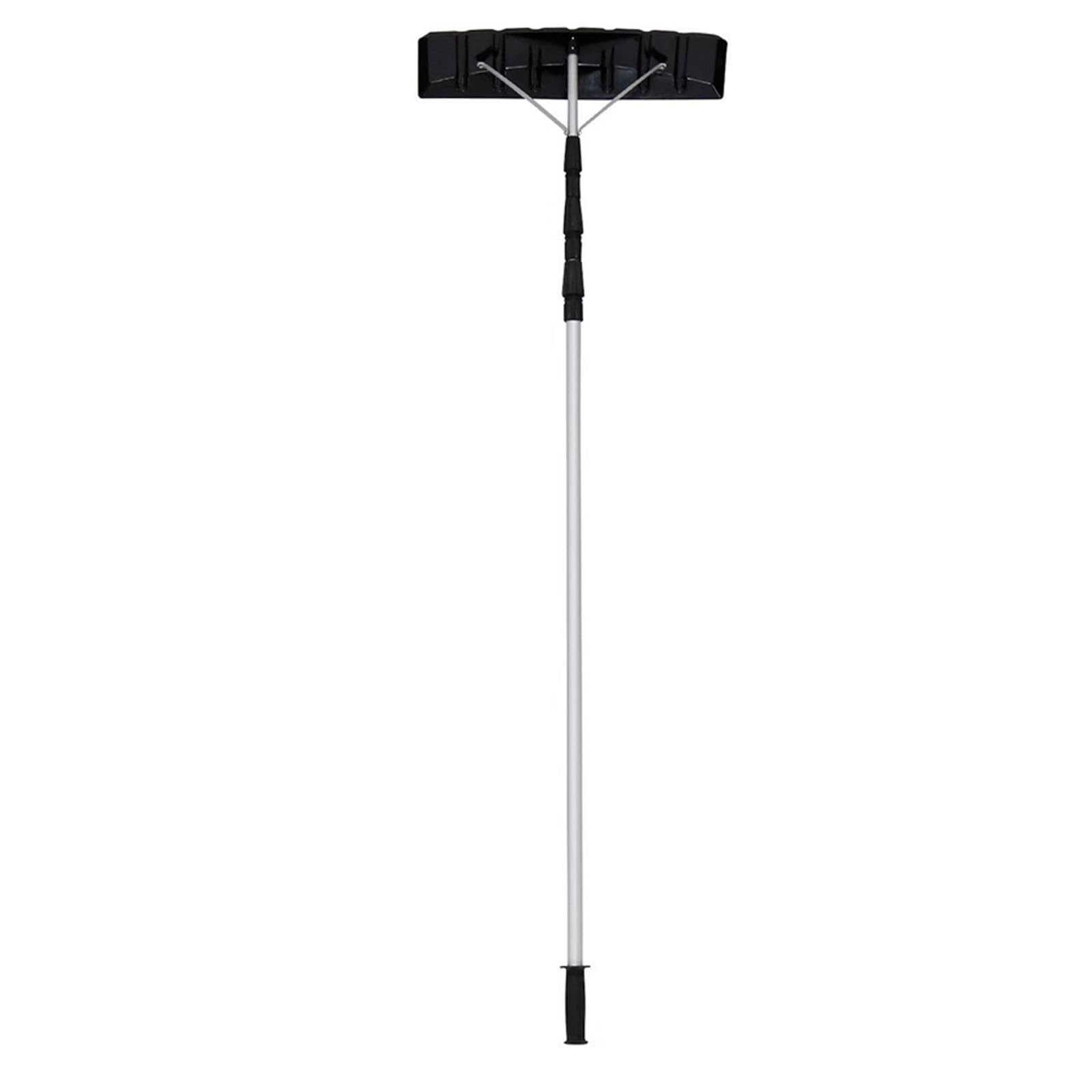 Rastrillo de nieve de aluminio ligero ajustable de 6 a 21 pies para techos, herramienta portátil de eliminación de nieve para paneles solares y porches, ideal para personas mayores y fácil limpieza de