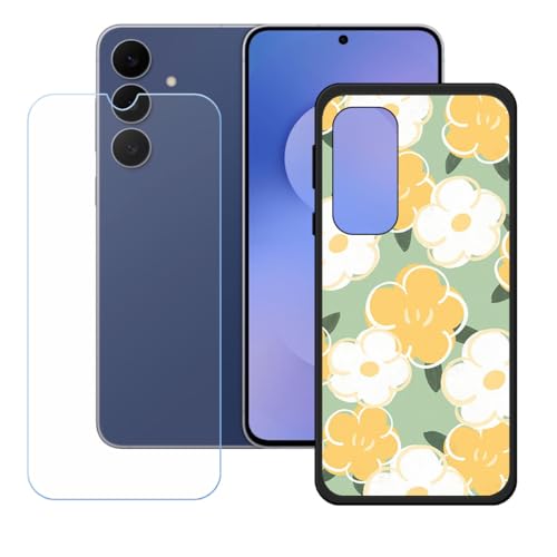 BMPNLSZ �K�p Samsung Galaxy S25 FE�p+HD�����K���X�ɓK�����ėpTPU�P�[�X�A�V���J�Q���P�[�X�o���p�[�ی�o�b�N�P�[�X-Samsung Galaxy S25 FE�p�ɓK����9�d�x�X�N���C�u�h�~�X�N���[���v���e�N�^(6,7") 