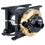 Little Giant MS580P-6-2B 230 Volt, 850 GPH Oil-less Stainless Steel and Bronze Direct Drive Pump for Marine Air Conditioners, 6-Ft. Plug-less Cord, Steel, 517200004