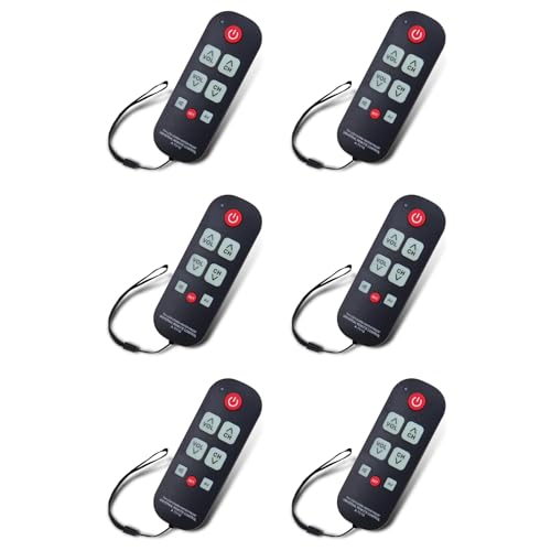 Télécommande TV pour seniors lot de 6 contrôleurs universels simples et étanches