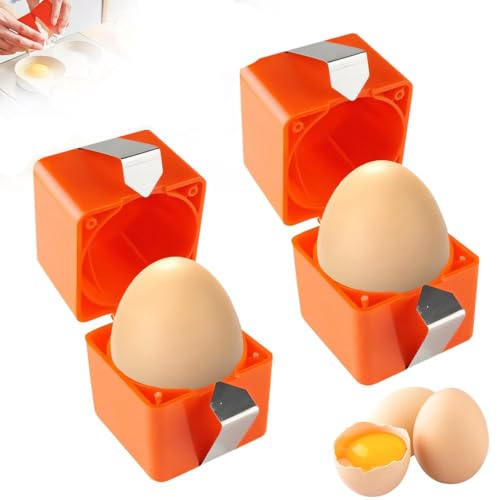 Apriuova 2025, strumento multifunzionale per rompere e rimuovere gusci di uova crude e sode, facile da usare, gadget da cucina (2 pezzi)