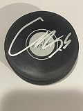 Connor McMichael Signed Washington Capitals Hockey Puck Autographed a - Autographed NHL Pucks