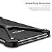 OATSBASF Bumper Case for iPhone Xs Max, X-Frame Slim Metal Bumpers, Shock Absorption Edge Case Support Wireless Charging with Screen Protector