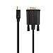 Cable Matters Mini DisplayPort to VGA Cable (Mini DP to VGA Cable) in Black 3 Feet - Thunderbolt and Thunderbolt 2 Port Compatible