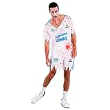 FYASA - Disfraz de jugador de fútbol zombie para hombre (ML)