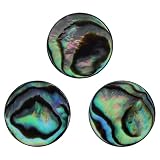Cabilock 3 STÜCKE Trompeten Fingerknöpfe aus Natürlicher Abalone muschel Kompatible Ventiltasten Ersatzteile für Blechblasinstrumente Einfach zu Montieren Farbenfrohe