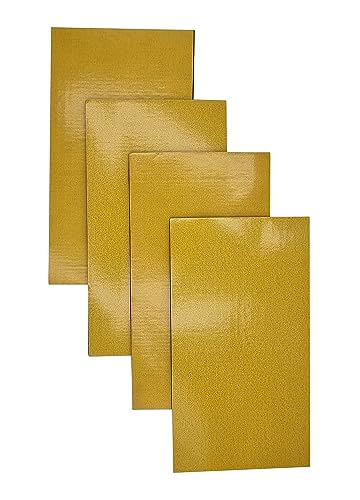 ACIT Neoprenfolie Isolierklebstoff, 4 Blatt, Klebedichtung, Gummi, Polyurethanschaum, schwarzer EPDM-Schaumstoff (Dicke 5MM, 18 x 10 CM)