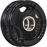 GYM MASTER Rubber Coated 2' Olympic Tri-Grip Weight Plates - 5kg (10kg Total)