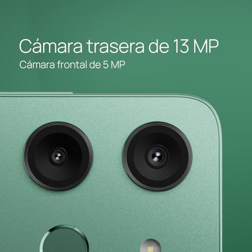 Image of HMD Aura | Dual Sim | 4 /128 GB | Unlocked Smartphone | Virtual RAM Memory | 2 Day Battery | 6.56 inch 60Hz Screen | 13 MP Dual Camera | International Version | Glacier Green