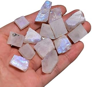 50 carats Natural Blue Fire Rainbow Moonstone Rough Gemstone 3 To 5 Pcs, Raw Crystals, Moonstone Rock, Jewelry Making Supplies, Chakra Healing, Energy Stone, Reiki, ART-CRAFTS-DIY Stone