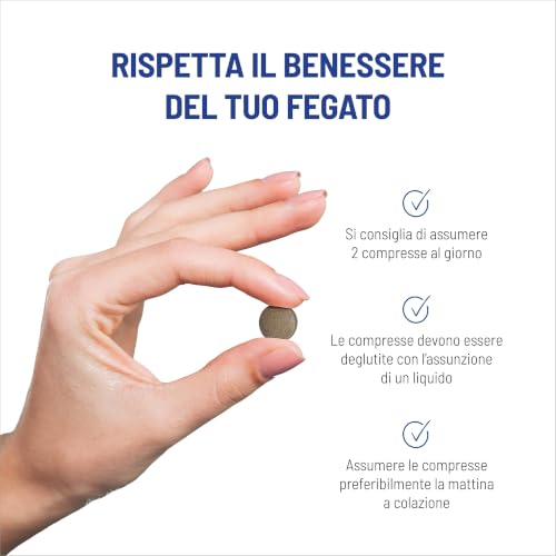 equilibra Integratori Alimentari, Top Fegato, Integratore Depurativo Fegato, per la Normale Funzione Epatica, Con Aloe Vera, Cardo Mariano, Colina, Carciofo, Rosmarino, Senza Glutine, 30 Compresse - Immagine 3