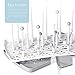 Baby Bottle Drying Rack with Tray, Termichy High Capacity Bottle Dryer Holder for Bottles, Teats, Cups, Pump Parts and Accessories, Gray