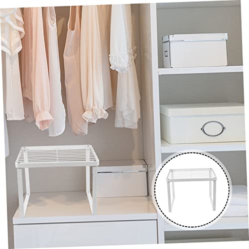 Yardwe 1Pc Prateleira Em Camadas Armário De Pé Organizador De Pano Prateleira De Roupas Organizador