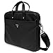 GUESS Laptop Bag: Saffiano Hot Stamp in BLACK for 15/16-inch Laptops - For Men & Women, Sleek and Stylish Solution for Work and Travel, Multiple Pockets and Comfortable Strap for Easy Carrying