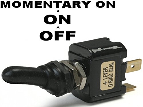 Off/On/Momentary On for Ignition Start 20 Amp Sand Sealed Toggle Switch with Tab Terminals