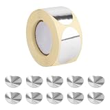 Goktvai 200pz Coni di Protezione per Gli Occhi Monouso Lettini Abbronzanti, Occhialini Adesivi in Alluminio Senza Cinturino Delicati Sulla Pelle e Portatili per L'uso con Lettini (Argento)