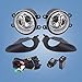 Left and Right Fog Lights Repalcement for Toyota Yaris 2006-2010 Fog Light Clear with Wiring Kit 812100D041 812100D042