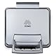 DOMO DO9149W Waffeleisen mit Timer - rechteckige belgische Waffeln 4x7 cm - silber