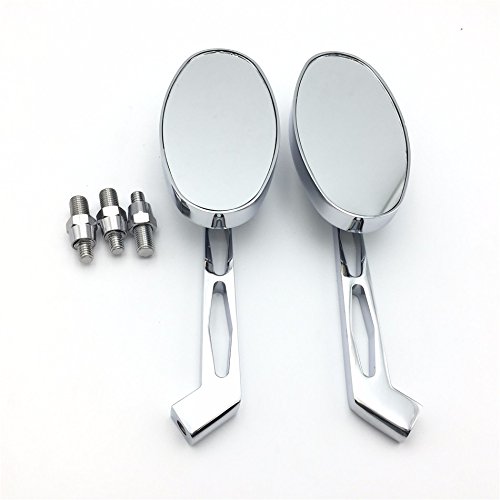 HONGK- Chrome Alloy Custom Mirror H-D softail FatBoy OVAL