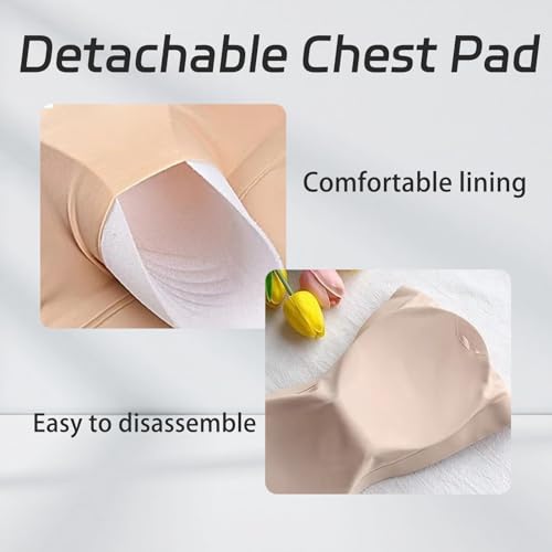 fKiZanthene 3 Pcs Girls Strapless Bandeau Bras, Detachable Shoulder Strap, Seamless Tube Bra with Fixed Chest Pad for Women Teens - Image 3