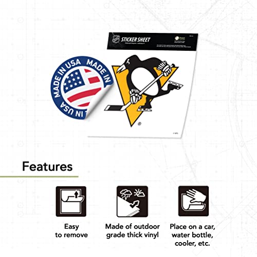 Calcomanía resistente Pittsburgh Penguins para personalizar portátil 4