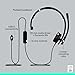 Logitech H570e USB Headset with Microphone for PC and Mac, USB-C Wired Headset with Mono Sound, Noise-Canceling Mics and Inline Controls, Certified for Microsoft Teams, Black