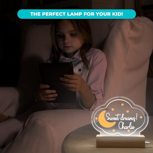 Lámpara de mesa acrílica con LED multicolor para niños miniatura 7