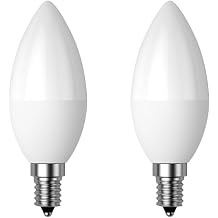 Dusk to Dawn Light Bulb, E12 Candelabra Light Sensing LED Bulbs Auto On/Off 5W 400LM Cold White 6000K for Home Outdoor Yard Porch Patio Garage Pathway, Can Replace 40W Incandescent Bulbs, Pack of 2